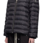 Giacca con cappuccio ziplock in nero Rick Owens x Moncler - unisex<BR/> 