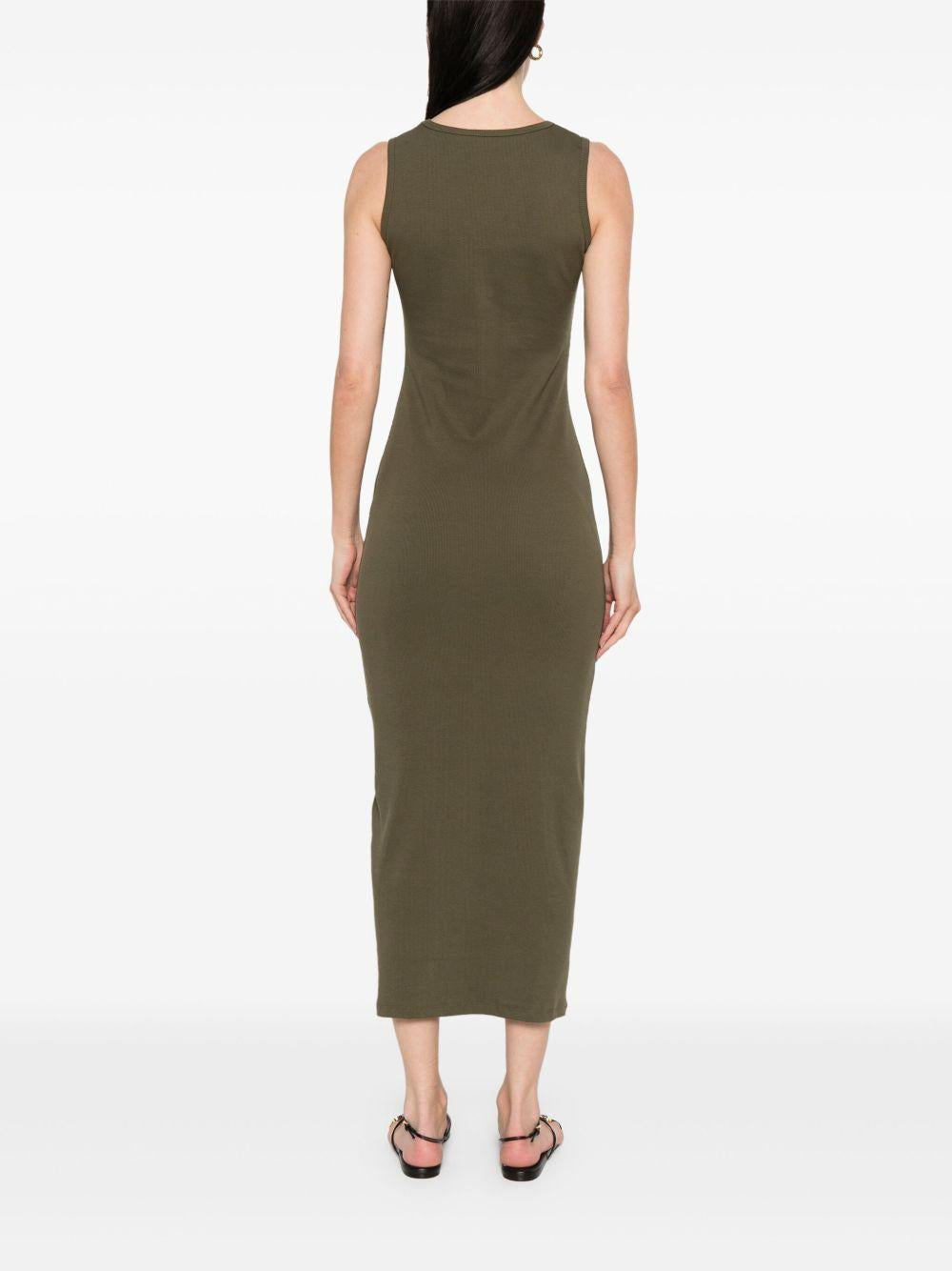 Abito con dettaglio all'uncinetto in verde khaki Magda Butrym - donna 
