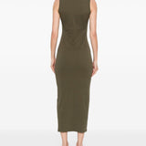 Abito con dettaglio all'uncinetto in verde khaki Magda Butrym - donna 