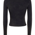 Top a coste in nero Diesel - donna 