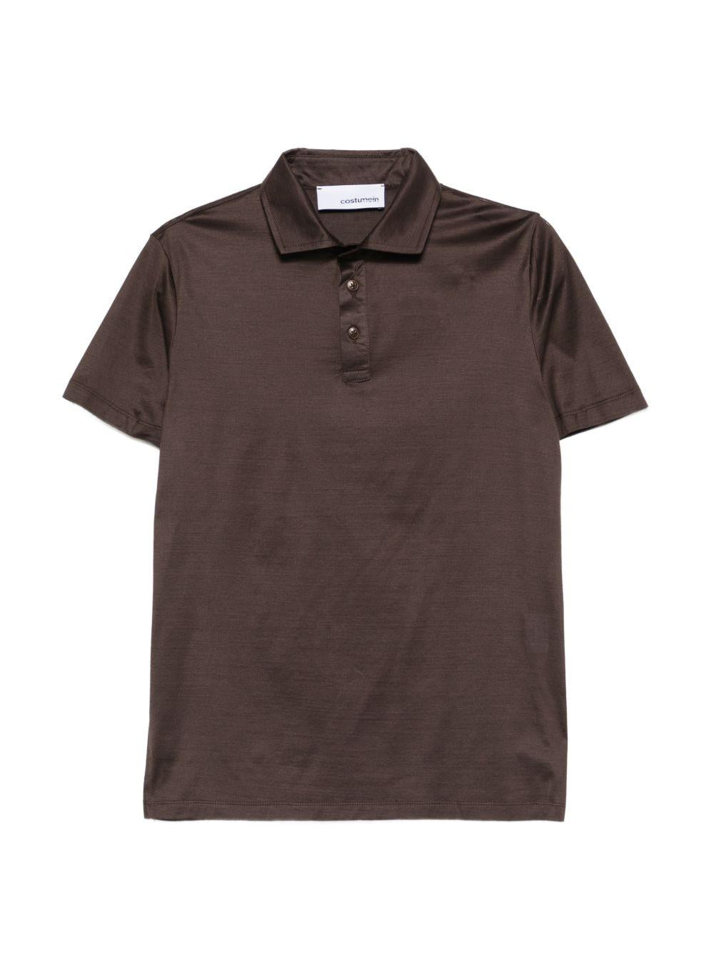 Polo a maniche corte in marrone Costumein - uomo 