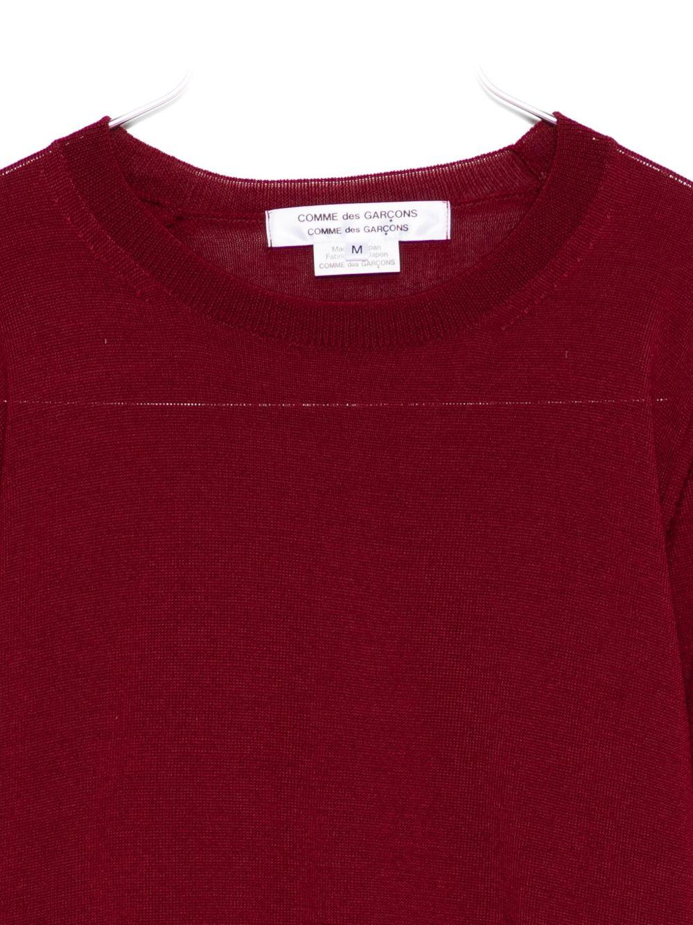 Maglione a maniche lughe in bordeaux Comme des garcons comme des garcons - donna 