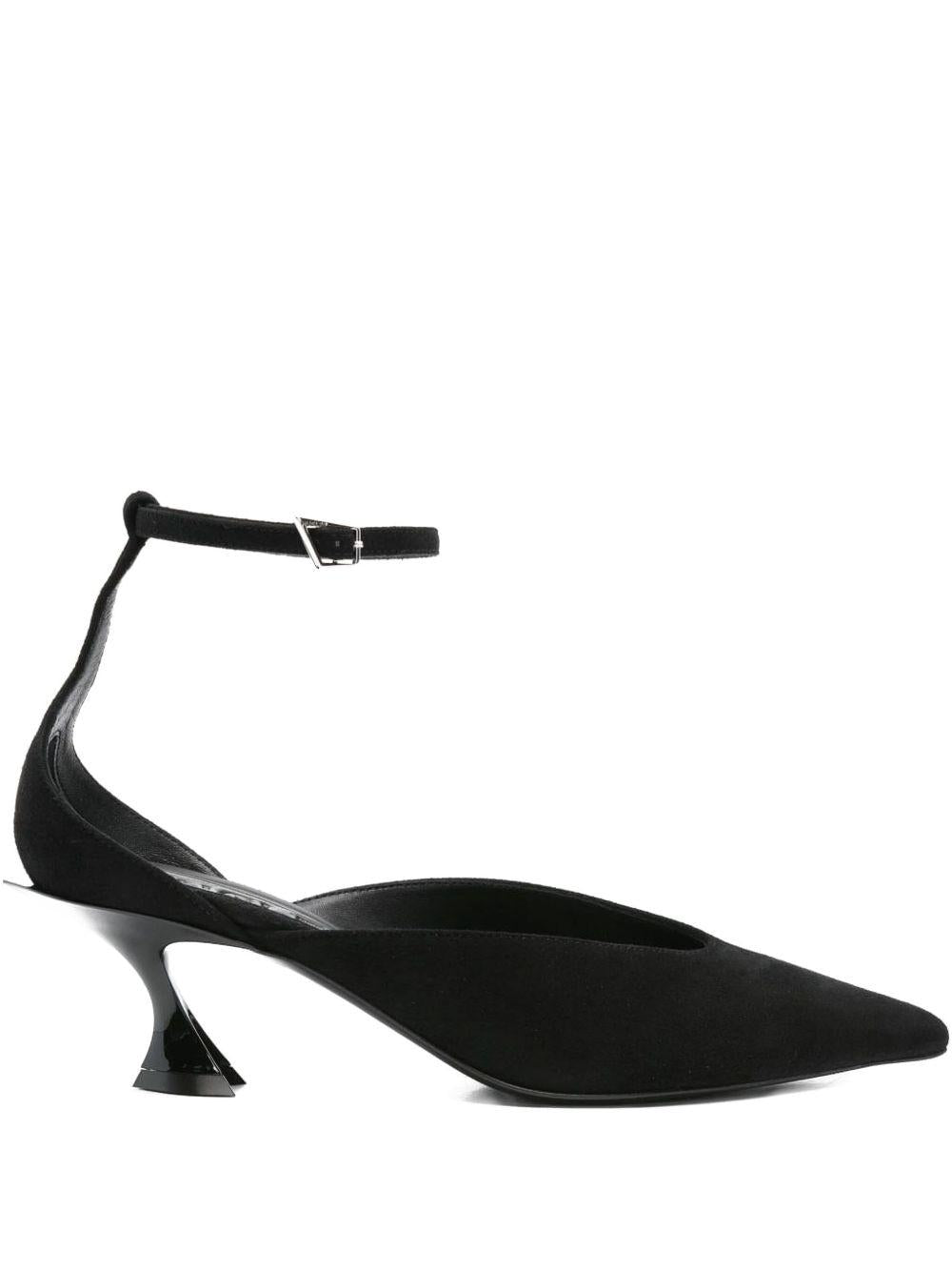 Décolleté con cinturino alla caviglia fang in nero Mugler - donna 