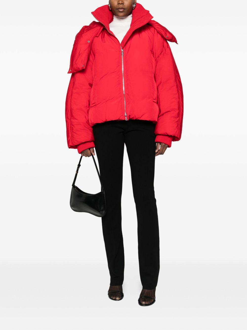 Piumino corto antigoccia glizia in rosso Maxmara sportmax - donna 