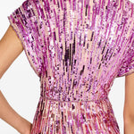 Abito Dusk lungo con paillettes in rosa Jenny packham - donna 