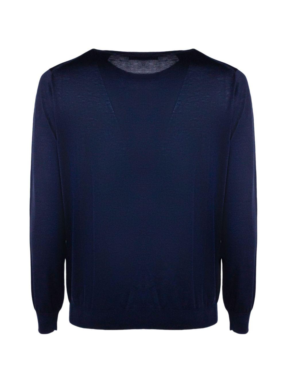 Maglione a maniche lunghe in blu Kangra - uomo 