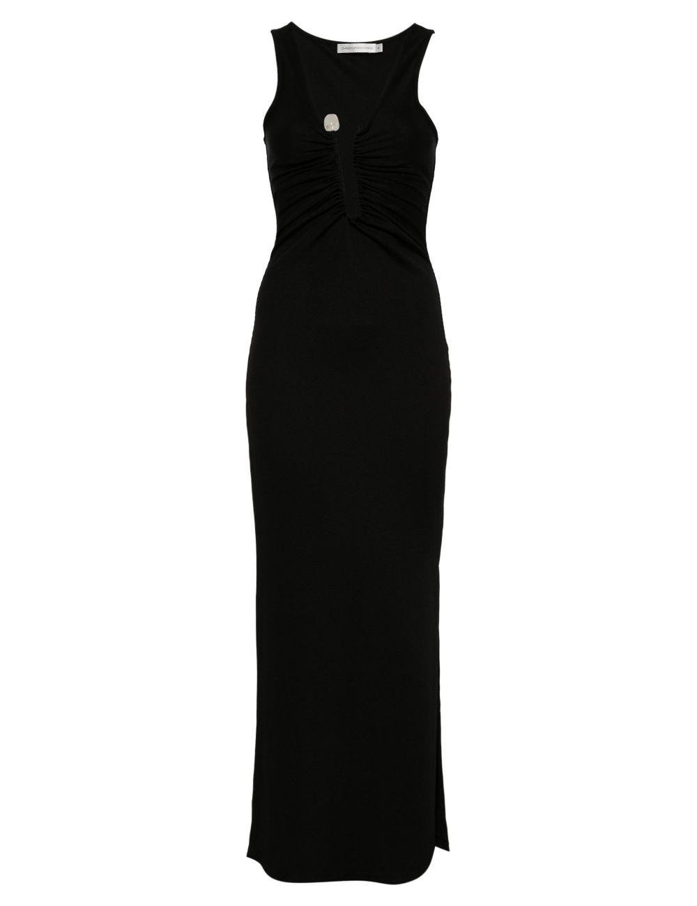 Abito con strass in nero Christopher esber - donna 