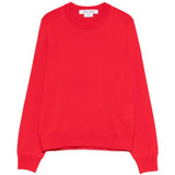 Maglione girocollo a coste in rosso Comme des garcons comme des garcons - donna 