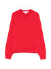 Comme des Garçons Comme des Garçons Red Ribbed Crew Neck Sweater - Women