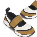 Sneakers con design a pannelli in beige Marni - donna 
