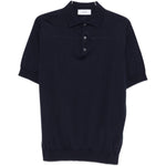 Polo con bottoni in blu Lardini - uomo 
