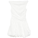 Mini abito salina bubble in cotone in bianco Simkhai - donna 