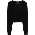 Cardigan con cristalli in nero Simone rocha - donna 