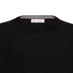 Maglione a girocollo in nero Brunello cucinelli - uomo 