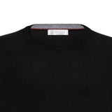 Maglione a girocollo in nero Brunello cucinelli - uomo 
