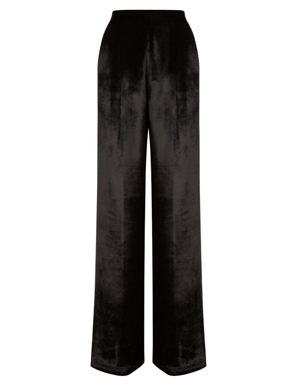 Pantaloni a vita alta in nero Alberta Ferretti - donna 