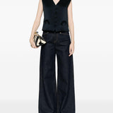 Gilet con tasca e bottoni in blu Blazé milano - donna 