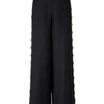 Pantaloni a palazzo Cayman con borchie in nero Simkhai - donna 