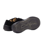 Sneakers in velluto a coste coupe in nero 