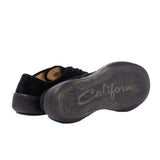 Sneakers in velluto a coste coupe in nero 