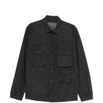 Giacca camicia multi tasche in nero JG1 - uomo 