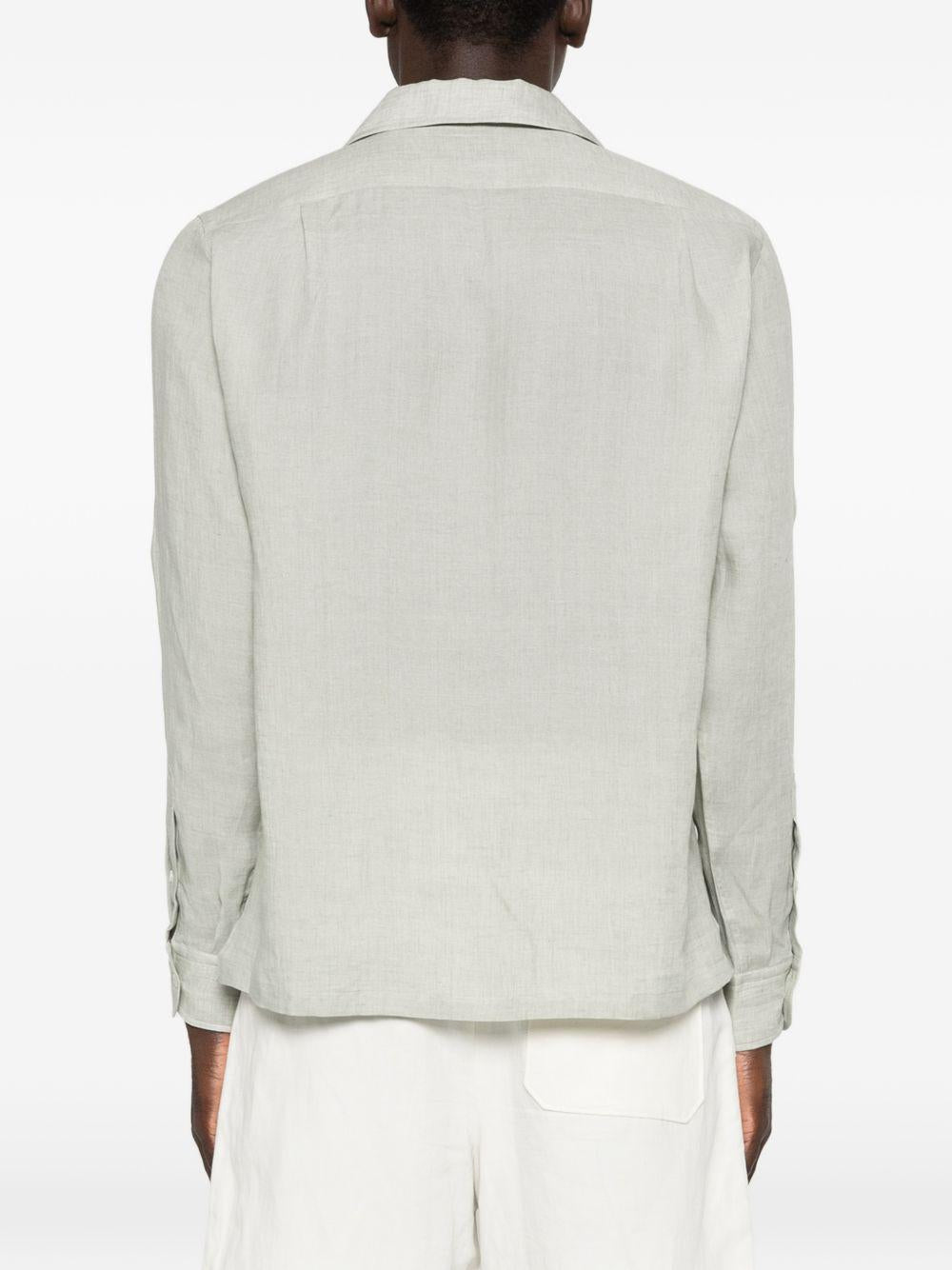 Camicia con taschino in grigio Lardini - uomo 