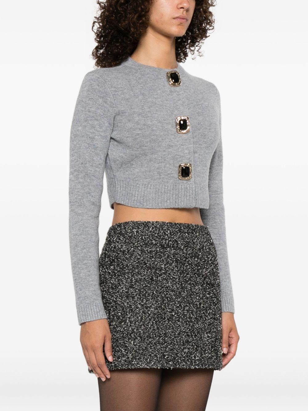 Cardigan con bottoni in grigio Self-Portrait - donna 