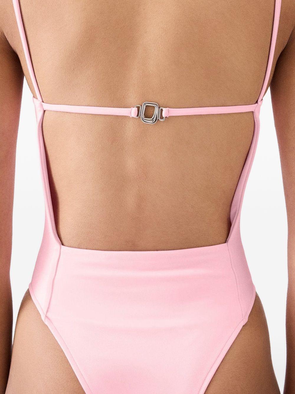 Costume da bagno con schiena aperta in rosa Jacquemus - donna 