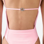 Costume da bagno con schiena aperta in rosa Jacquemus - donna 