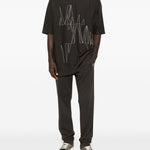 Jogger con coulisse in marrone Rick Owens x Moncler - unisex<BR/><BR/> 