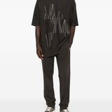 Jogger con coulisse in marrone Rick Owens x Moncler - unisex<BR/><BR/> 