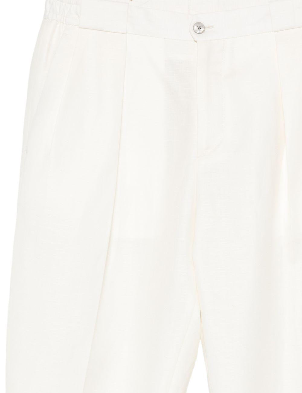 Pantaloni a pieghe con elastico in vita in beige  Briglia 1949- donna 