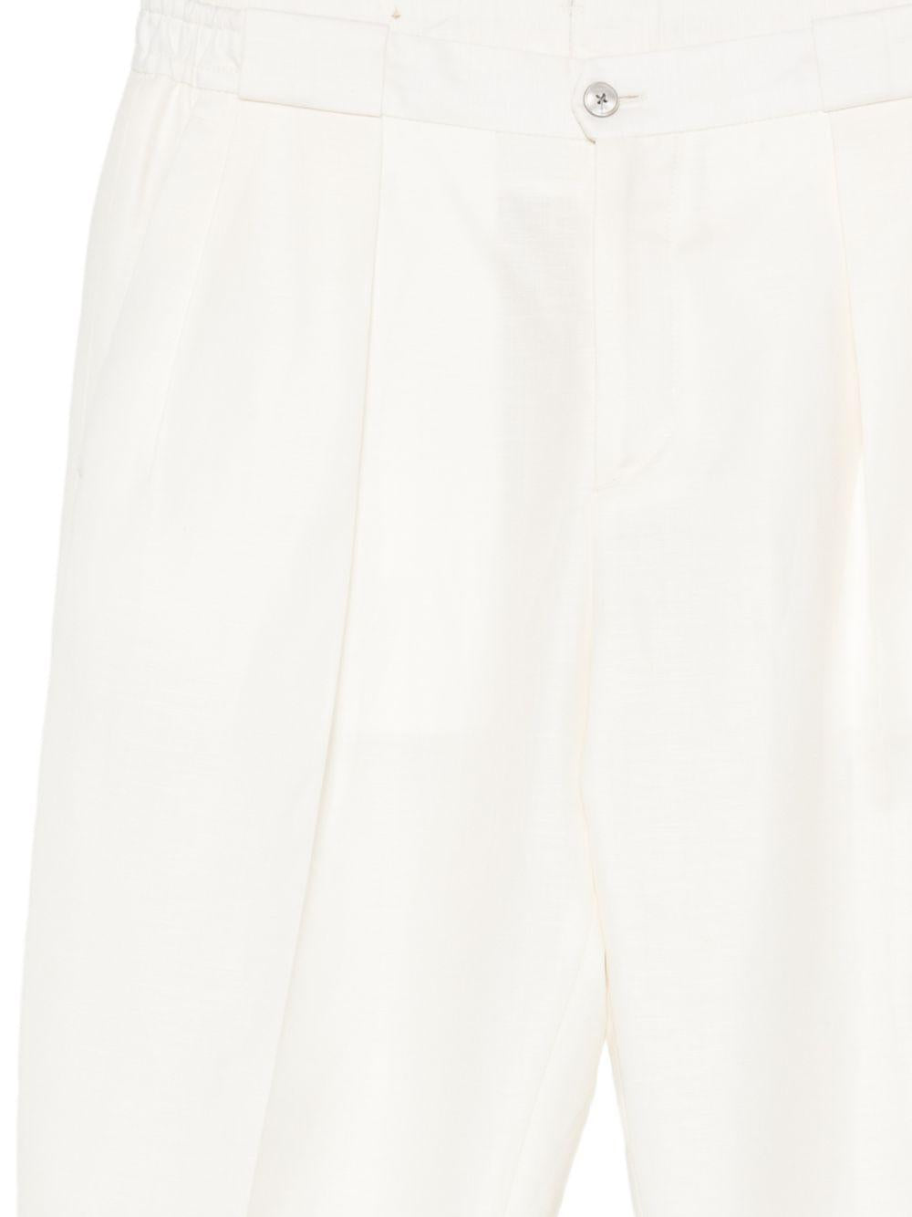 Pantaloni a pieghe con elastico in vita in beige  Briglia 1949- donna 