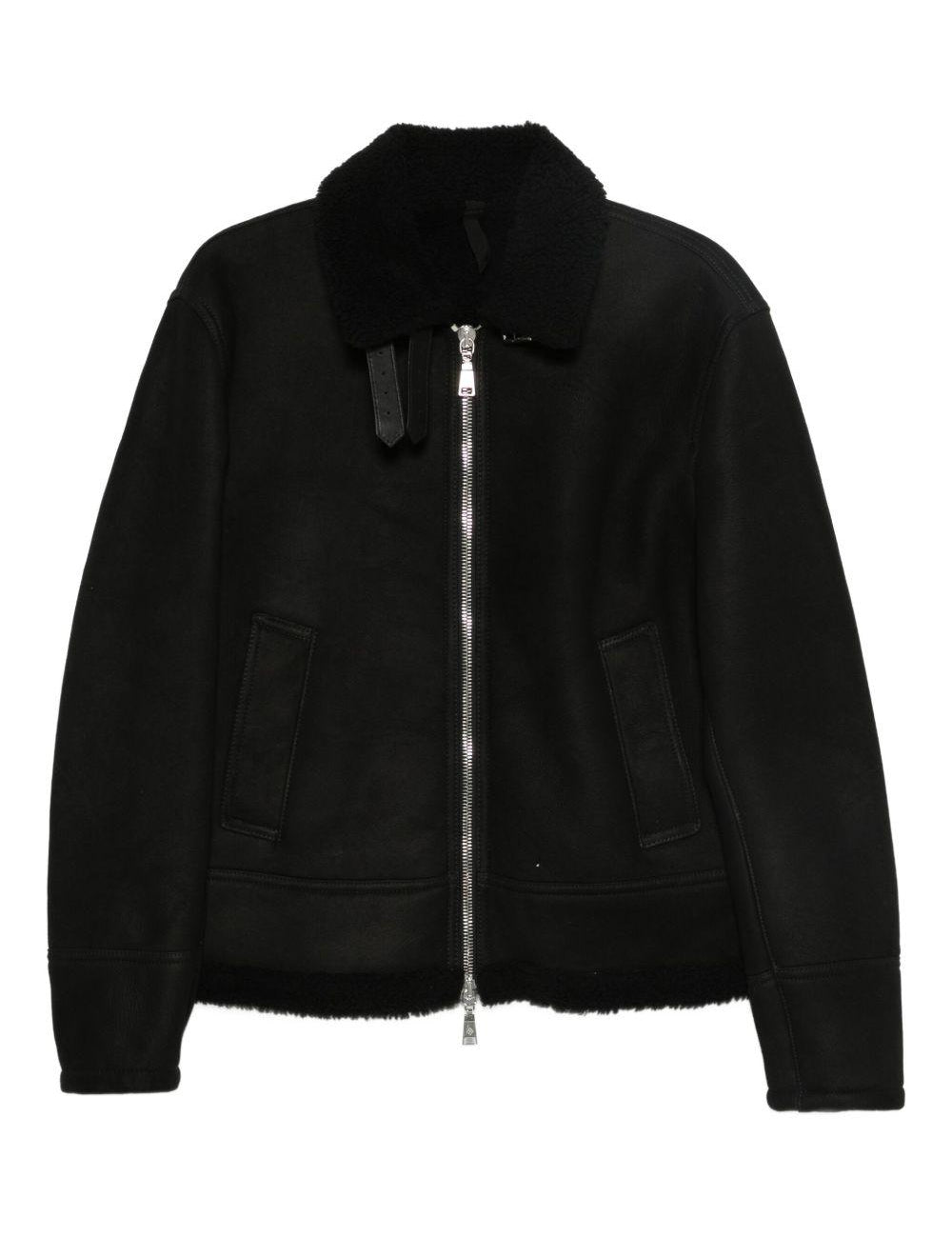 Bomber con zip in nero Tagliatore - uomo 