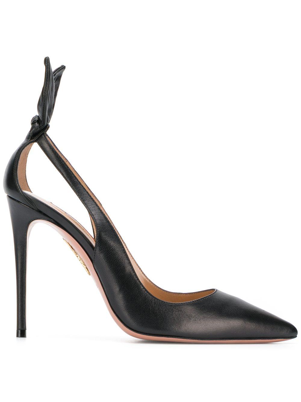 Décolleté con tacco alto deneuve in nero Aquazzura - donna 