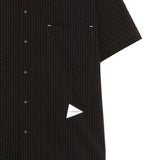 Camicia a righe in nero And wander - uomo 