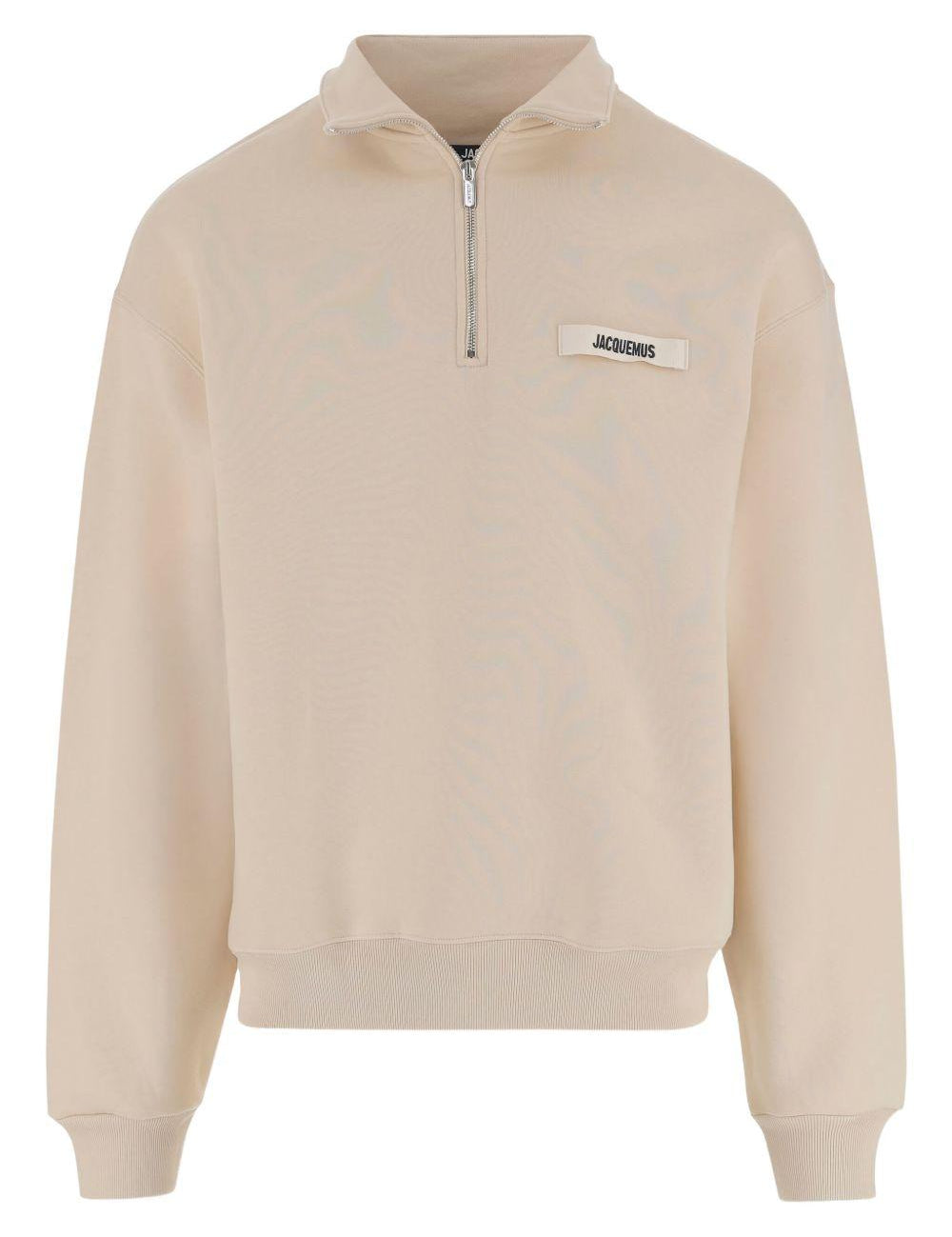 Felpa Le Camionneur Gros Grain in beige 