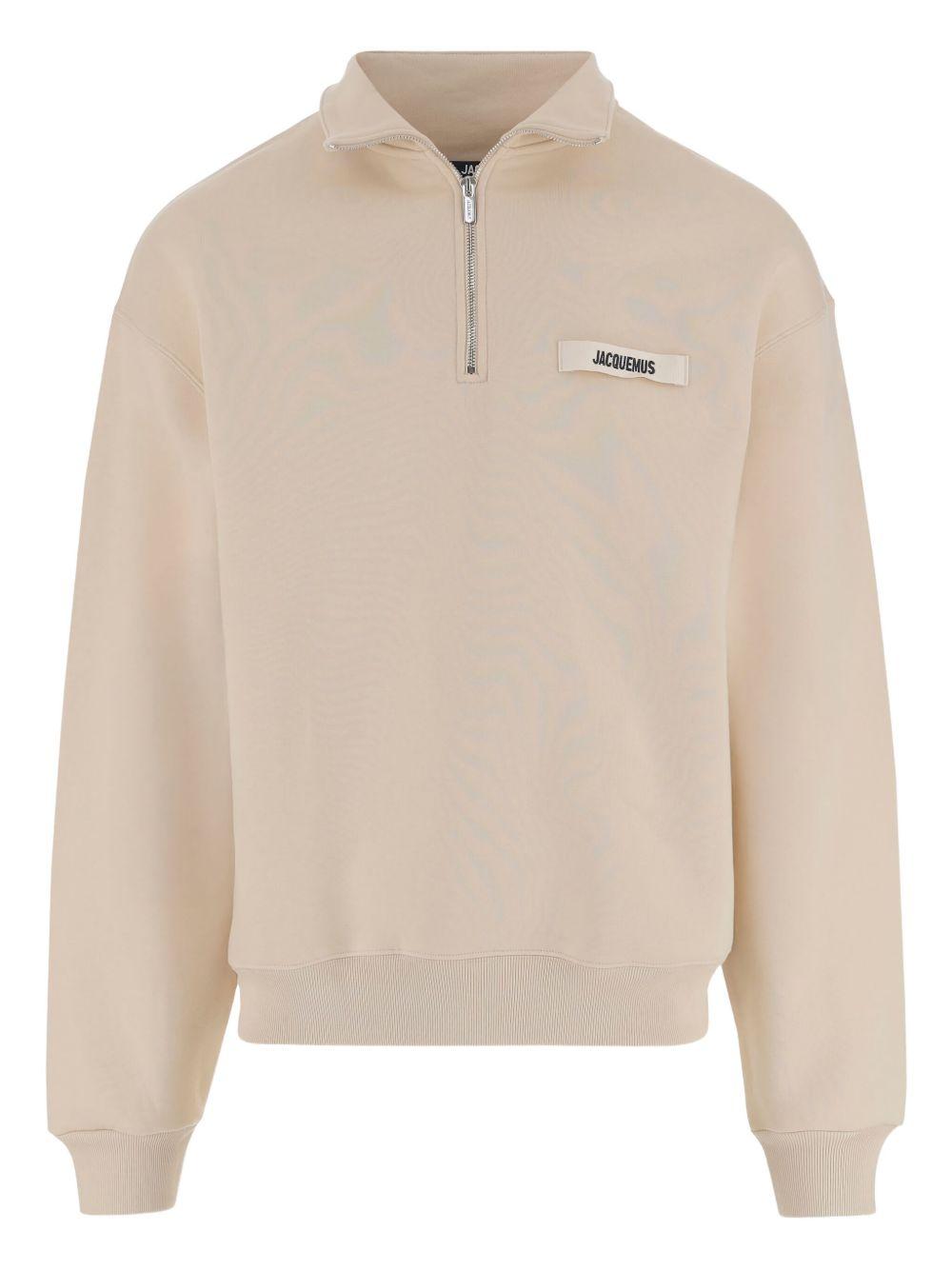 Felpa Le Camionneur Gros Grain in beige 