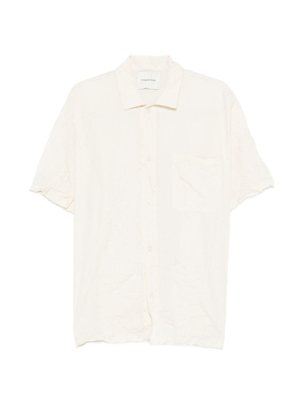 Camicia con taschino in bianco Gongdid design - uomo 