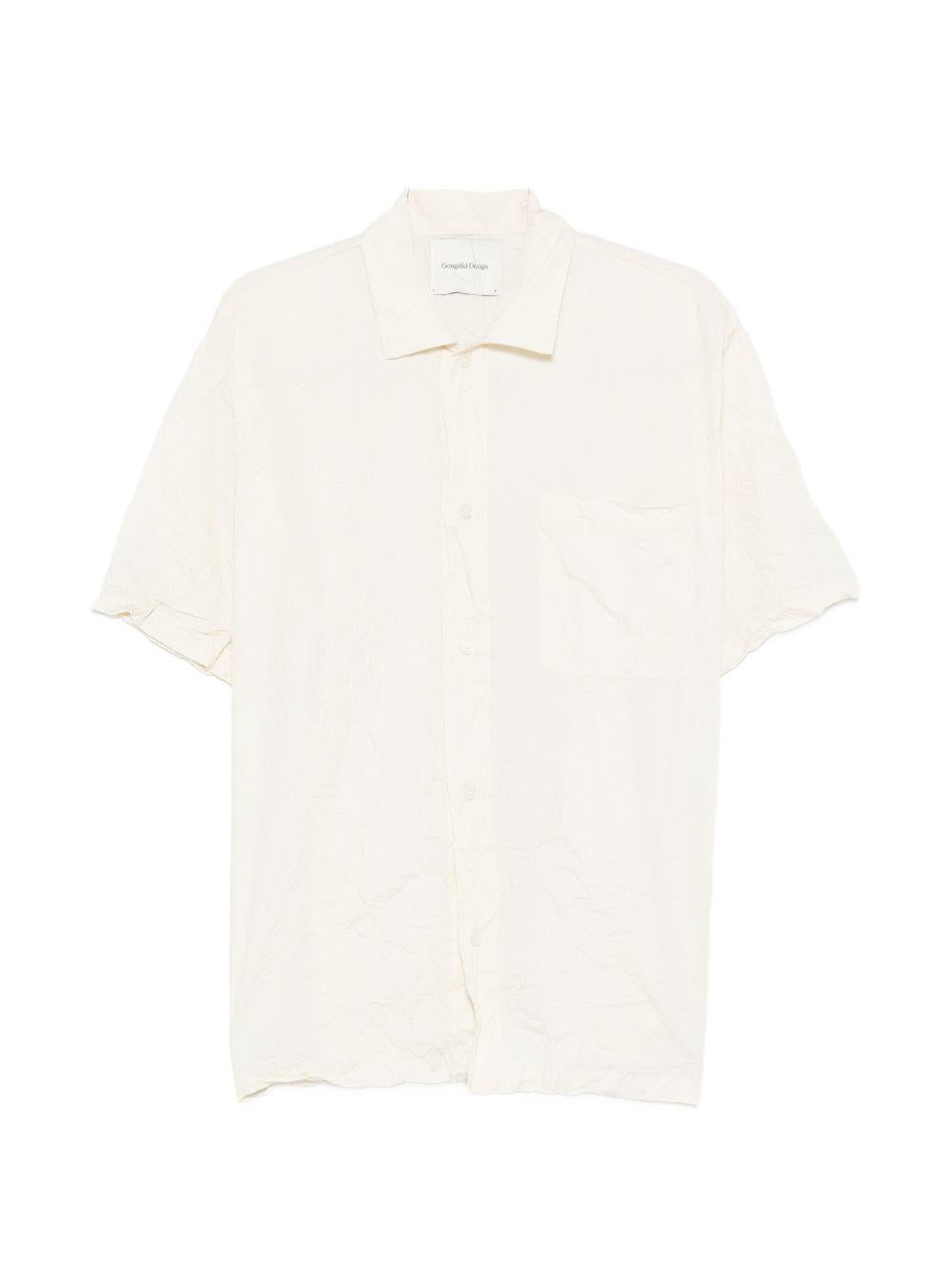 Camicia con taschino in bianco Gongdid design - uomo 