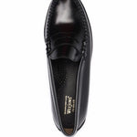 Mocassini con effetto lucido in nero Gh bass - donna 