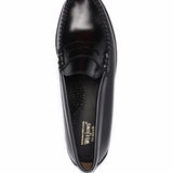 Mocassini con effetto lucido in nero Gh bass - donna 