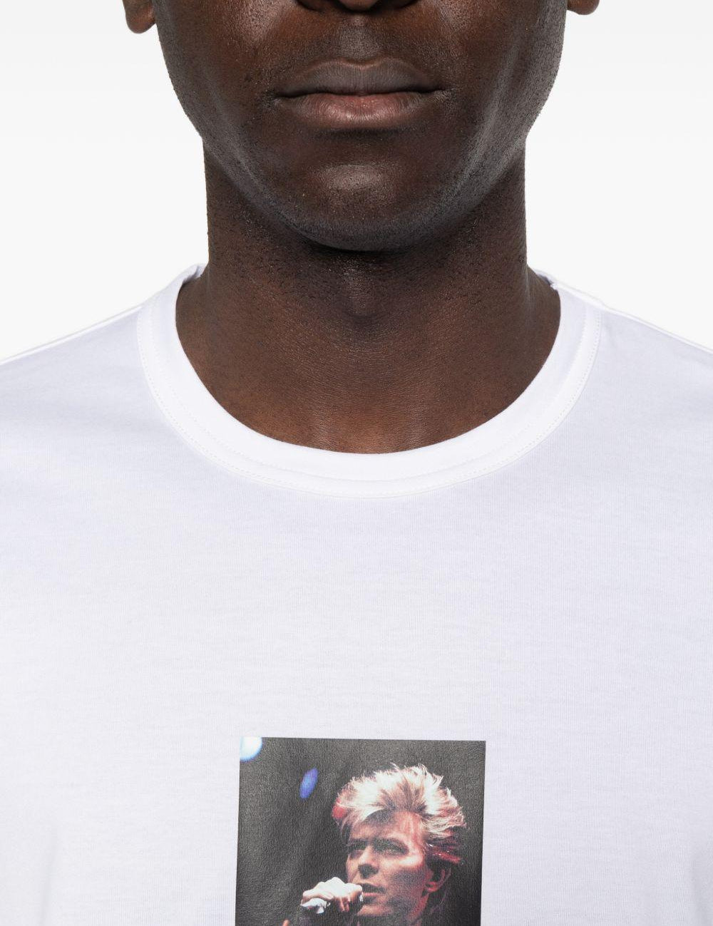 T-shirt a maniche corte in bianco Junya watanabe - uomo 