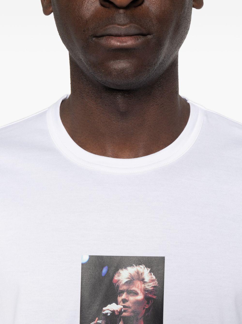 T-shirt a maniche corte in bianco Junya watanabe - uomo 