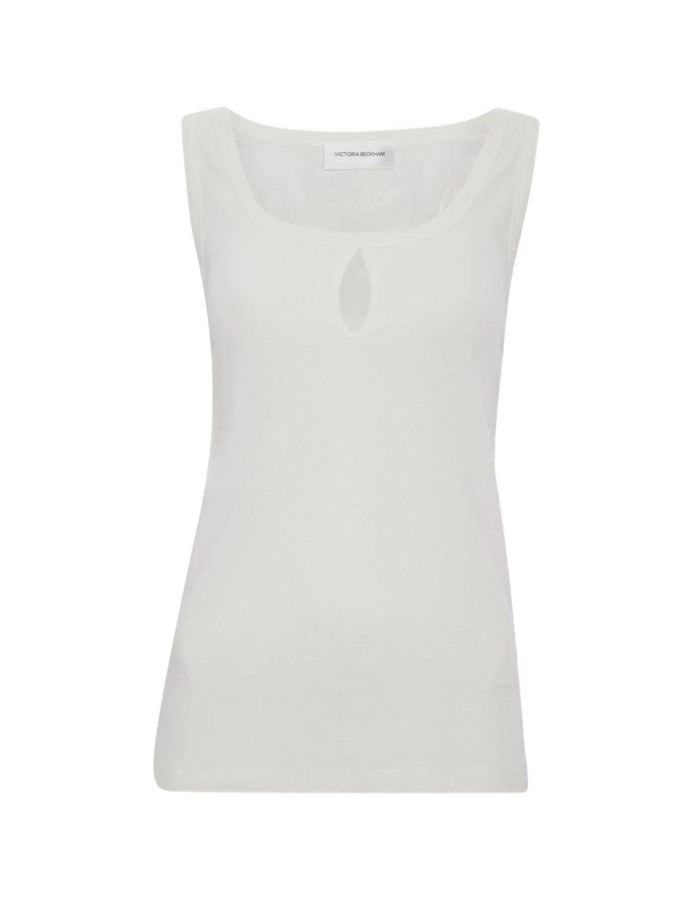 Canotta con dettagli in rosa Victoria beckham - donna 