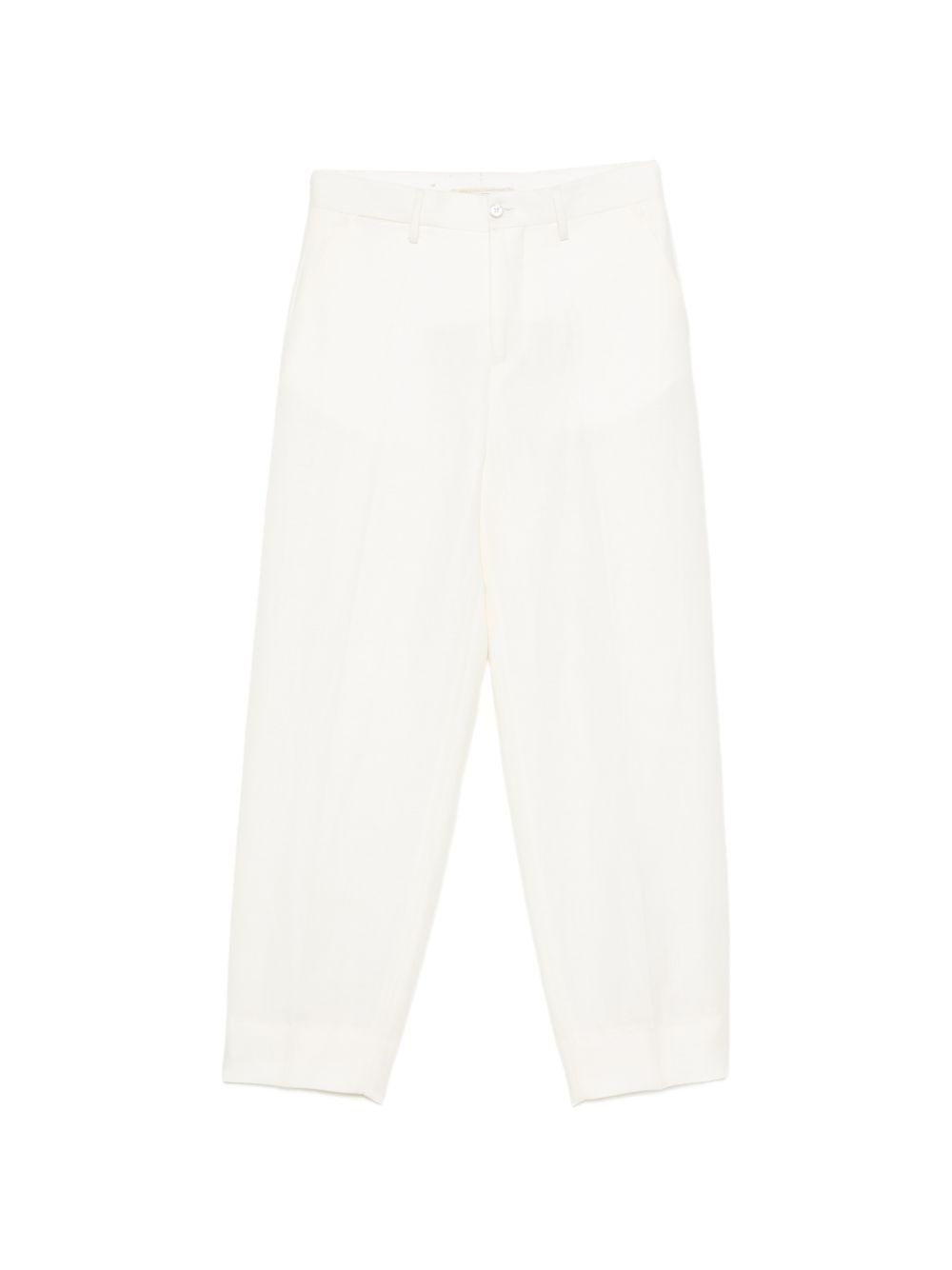 Pantaloni Charlotte con passanti per cintura in bianco Birkenstock x sftm - donna 