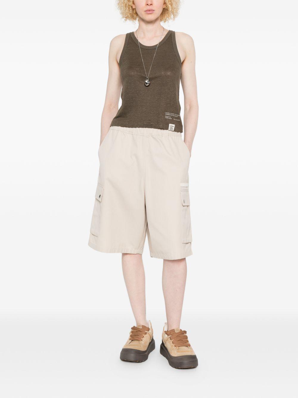 Canotta mara con stampa in verde Golden goose - unisex 