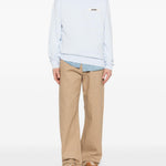 Felpa con logo in azzurro Jacquemus - uomo 