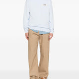 Felpa con logo in azzurro Jacquemus - uomo 