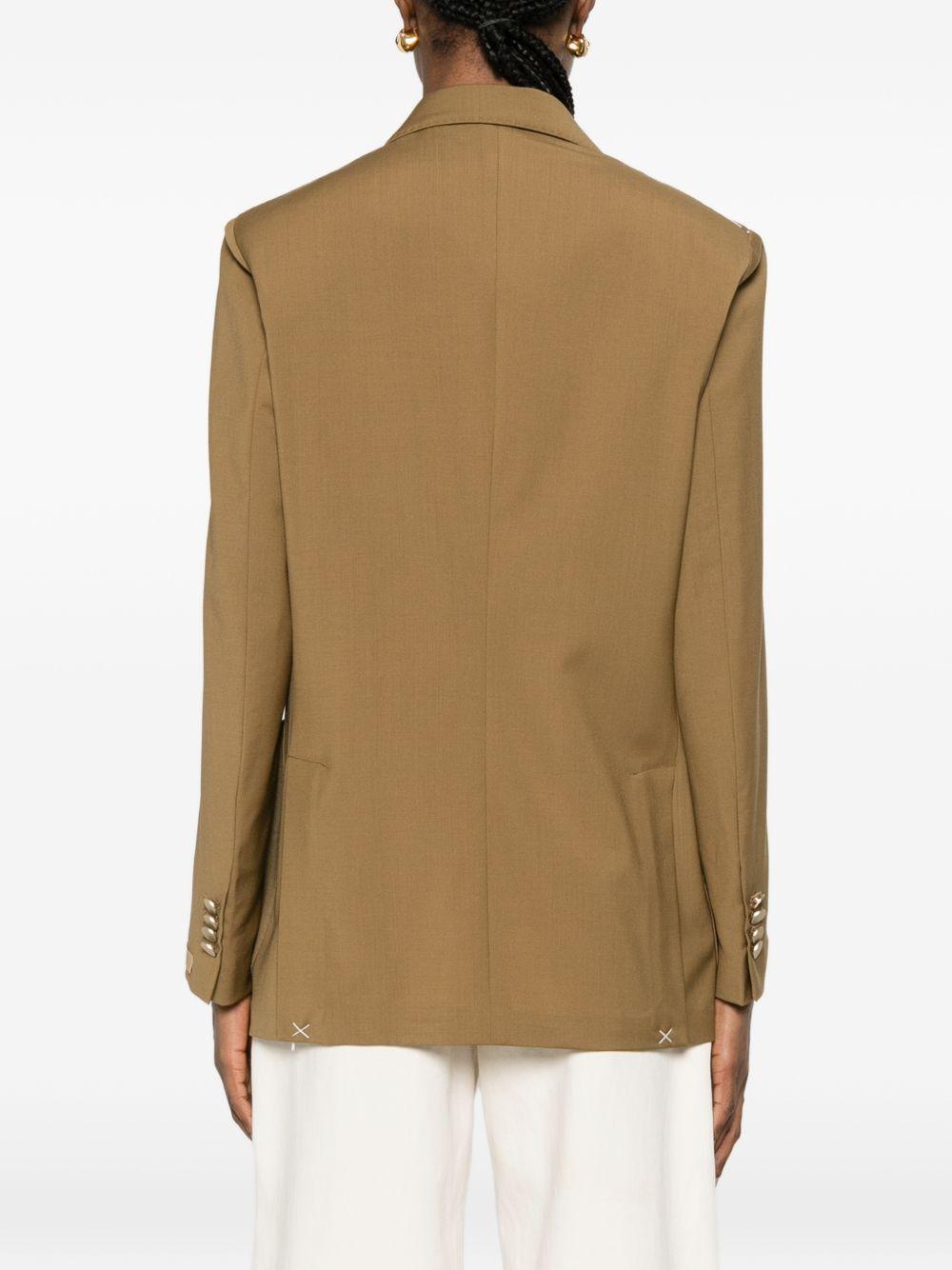 Blazer doppio petto con taschino in marrone Briglia 1949 - donna 